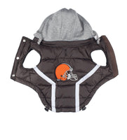 
              NFL Dog Puffer Vest - Browns
            