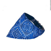 Blue Western Bandana Collar
