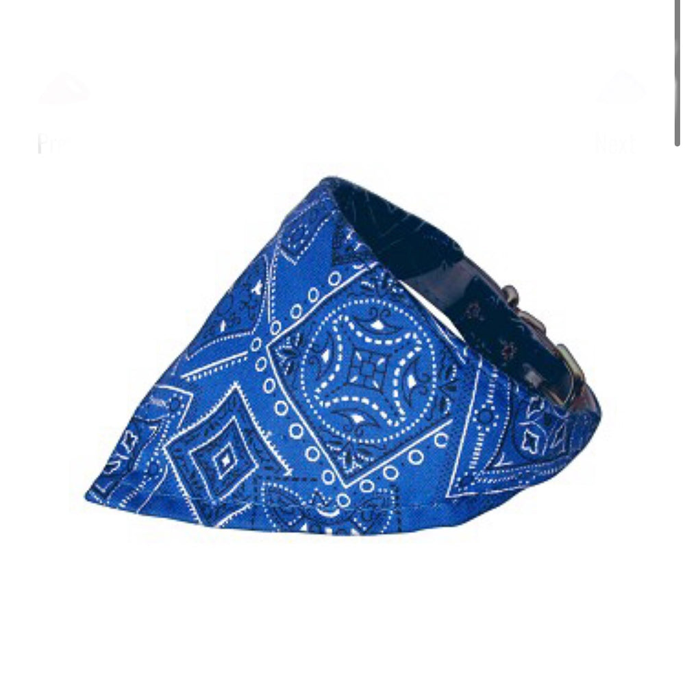 Blue Western Bandana Collar