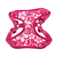 Wrap and Snap Choke Free Dog Harness by Doggie Design - Pink Hibiscus