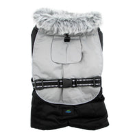 Alpine All-Weather Dog Coat - Black and Gray
