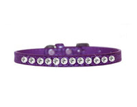 
              One Row Clear Jewel Croc Dog Collar -Multiple Colors
            