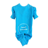 Sweet Dreams Thermal Dog Pajamas - Blue