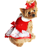 
              Holiday Dog Harness Dress - Candy Canes
            