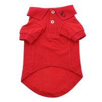 
              Solid Dog Polo - Flame Scarlet Red
            