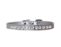 
              One Row Clear Jewel Croc Dog Collar -Multiple Colors
            
