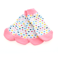 
              Non-Skid Dog Socks - Pink and White Hearts
            