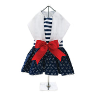 
              Nautical Dog Dress with Matching Leash
            