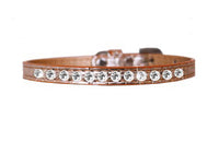
              One Row Clear Jewel Croc Dog Collar -Multiple Colors
            