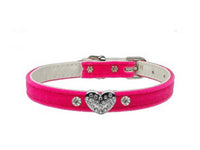 
              Clear Puffy Heart One Charm Dog Collar- Multiple Colors
            