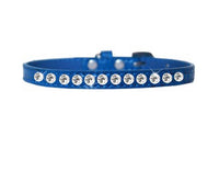 
              One Row Clear Jewel Croc Dog Collar -Multiple Colors
            