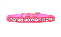 
              One Row Clear Jewel Croc Dog Collar -Multiple Colors
            
