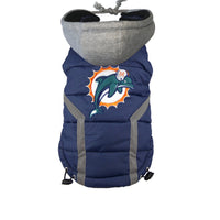 NFL Dog Puffer Vest - Dolphins