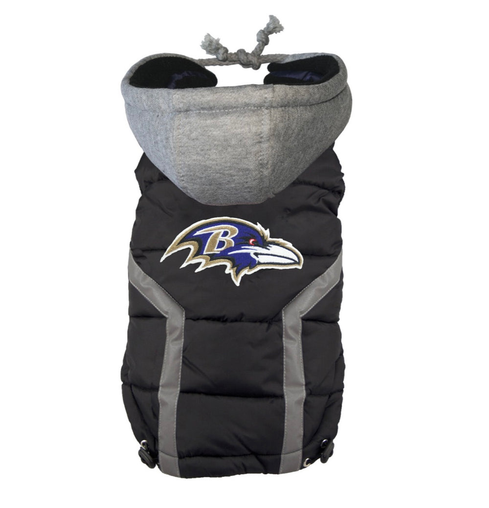 NFL Dog Puffer Vest - Ravens