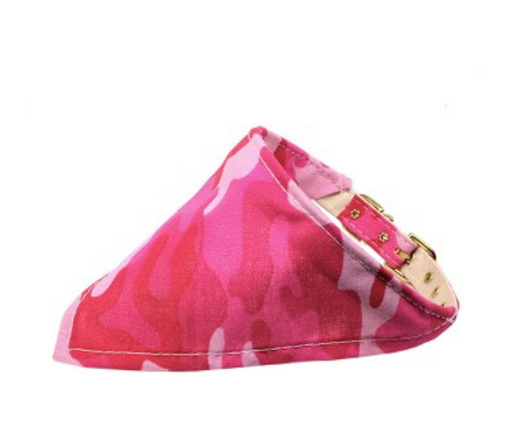 Pink Camo Bandana Collar