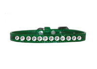 
              One Row Clear Jewel Croc Dog Collar -Multiple Colors
            