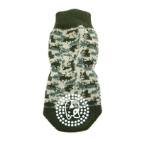 
              Non-Skid Dog Socks - Green Camo
            