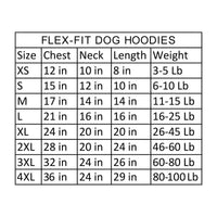 
              Flex-Fit Dog Hoodie - Red
            