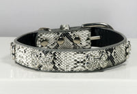 
              Crystal Bone Charm Collar - White
            