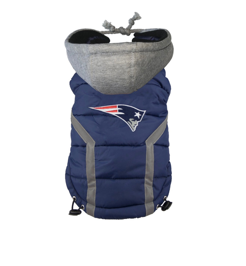 NFL Dog Puffer Vest - Patriots