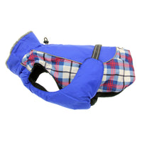 
              Alpine All-Weather Dog Coat - Royal Blue Plaid
            