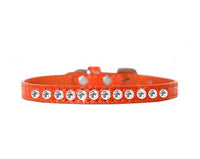
              One Row Clear Jewel Croc Dog Collar -Multiple Colors
            