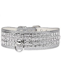 Style #73 Rhinestone Designer Croc Dog Collar -Multiple Colors