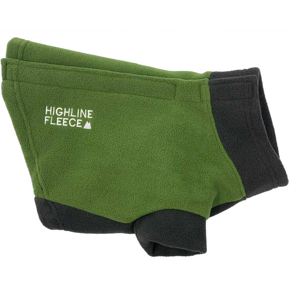 Highline Fleece Dog Coat - Two Tone Green