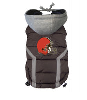 
              NFL Dog Puffer Vest - Browns
            