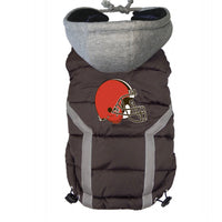 NFL Dog Puffer Vest - Browns