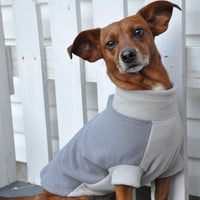 
              Highline Fleece Dog Coat - Two Tone Gray
            