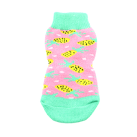 
              Non-Skid Dog Socks - Pink Pineapple
            