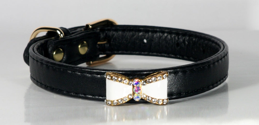 Black Bow Collar